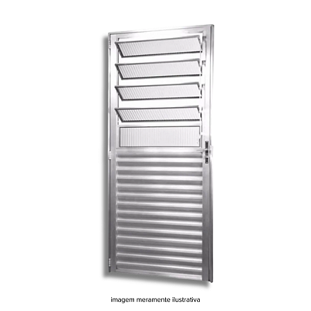 Porta Alumínio Basculante 210x80cm Esquerda Reli