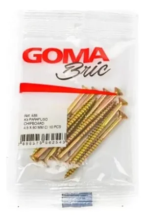 Parafuso Chipboard 4,5x60mm 10un Goma