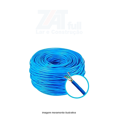 Cabo de Rede Azul Soho Plus CFTV Cabomix