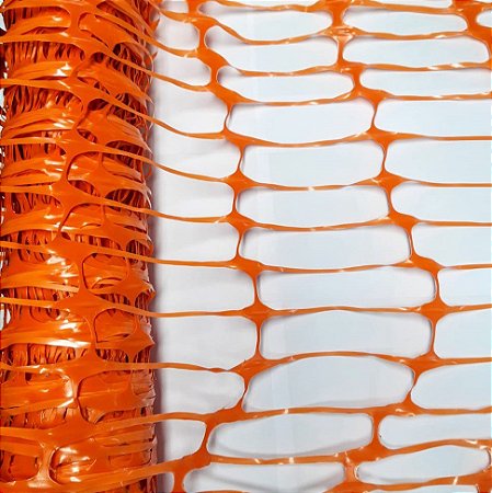 Tela Tapume Laranja 1,20m