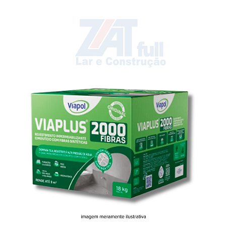 Viaplus 2000 Fibras Caixa 18kg Viapol
