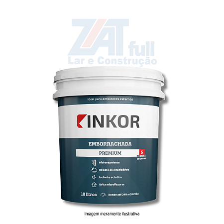 Tinta Acrílica Emborrachada Premium 18L Crômio Fosco Inkor