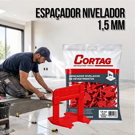 Espaçador Nivelador Eco 1,5 mm Vermelho Cortag