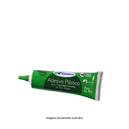 Adesivo Plástico Bisnaga 75 g Amanco