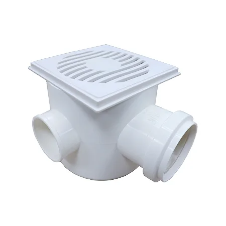 Caixa Sifonada com Porta grelha Quadrada 100mm Plastilit