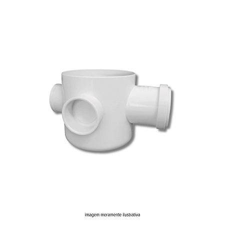 Corpo Caixa Sifonada 100X100X50MM Plastilit