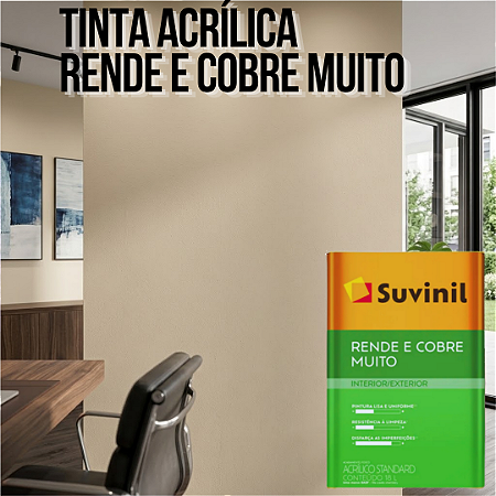 Tinta Acrílica Rende E Cobre Muito 18 L Palha Suvinil
