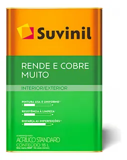 Tinta Acrílica Rende E Cobre Muito 18L Palha Suvinil