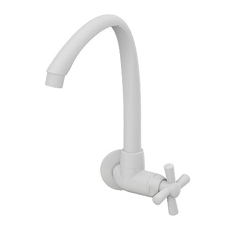 Torneira Cozinha Parede Bica Alta Móvel Cross Tigre