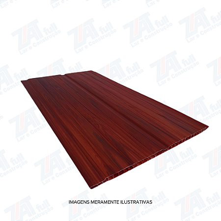 Forro PVC 6 mm 20 cm Mogno Liso 6 m Allas