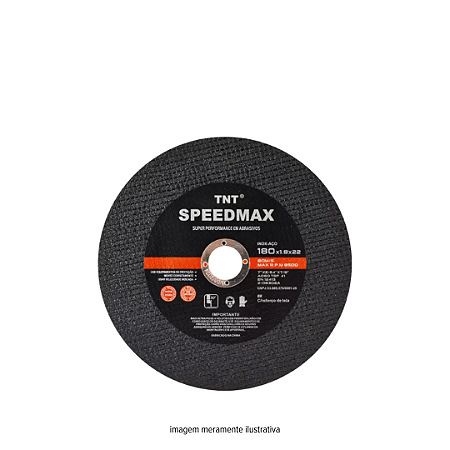 Disco de Corte Ferro/Inox 7" 180x1,8x22 Speedmax