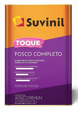 Tinta Acrílica Toque Fosco Completo 18L Gelo Suvinil