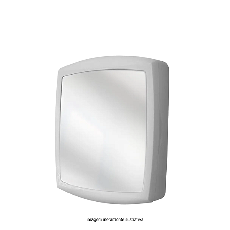 Armário de Banheiro PVC Branco C/Espelho Metasul