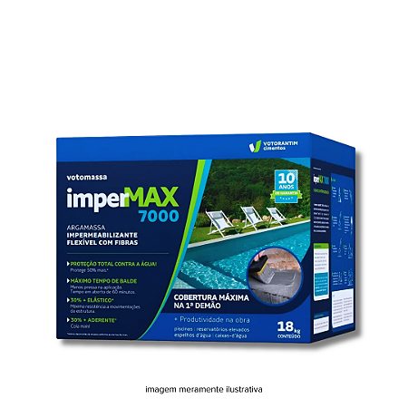 Impermax 7000 Impermeabilizante Flexível Fibras 18 kg Votoran