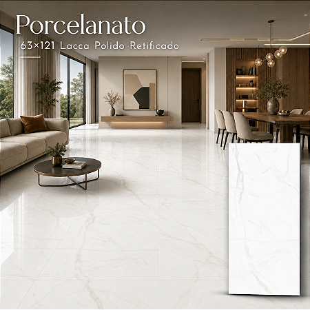Porcelanato “A” 63x121 Lacca Polido Retificado Belle