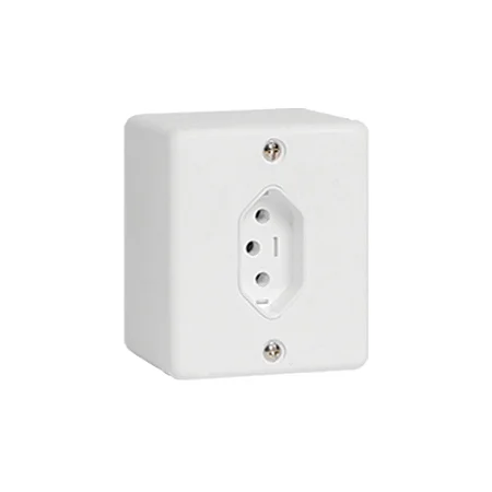 Tomada 10A Sobrepor Sistema X Ilumi