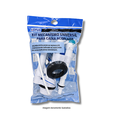 Kit Mecanismo Universal Completo Para Caixa Acoplada Ref.5125 Lotus