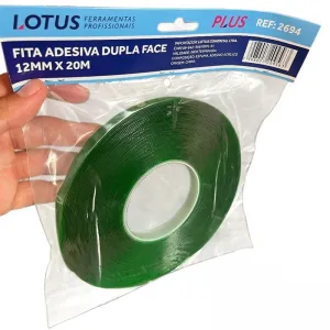 Fita Dupla Face 12 mm 20 m Verde Ref.2694 Lotus