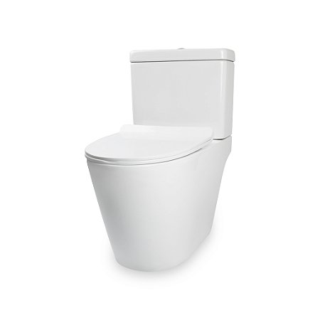 Kit Vaso Sanitário Duplo Acionamento + Caixa Acoplada + Assento Branco 6 L Manplex