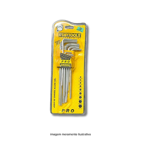 Jogo Chave Allen 9 Peças 1,5 - 10MM Startools