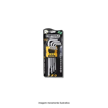 Jogo de Chaves Torx 9 Peças Startools
