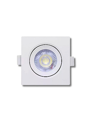 Spot Led Quadrado Branco 10W 6500K Rajix