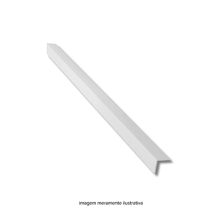 Cantoneira L Branca 25X25 C/ 6M Plastilit