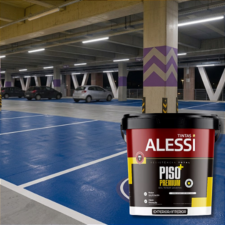 Tinta Piso Acrílica Premium Azul Demarcação 18 L Alessi