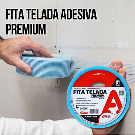 Fita Adesiva Telada Azul Premium 50 mm 45 m Adere