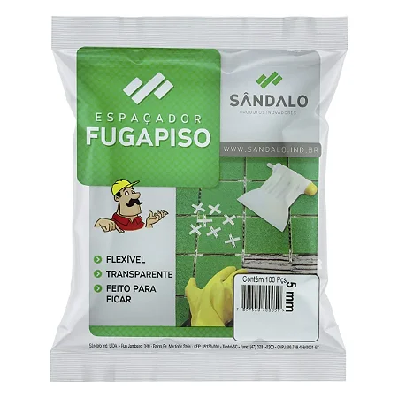 NIivelador de Piso 5,00 mm 100 un Clip Pop Sândalo