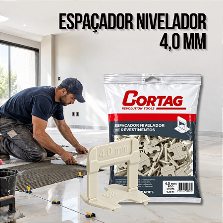Espaçador Nivelador Eco 4,0 mm Creme Cortag