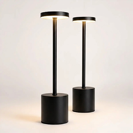 Luminária de Mesa Lumus Preta Avant