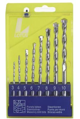 Jogo Brocas 3mm-10mm Widea Concreto ref.5963 LOTUS