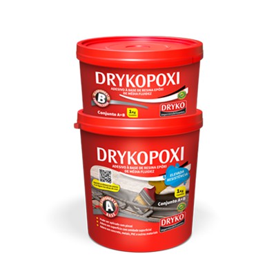 Adesivo Estrutural Epóxi Drykopóxi A+B 1kg Dryko