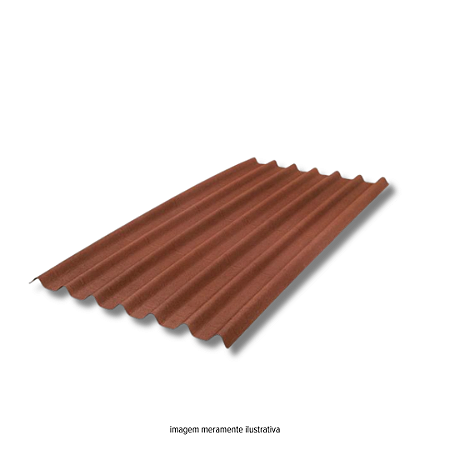 Telha Stilo Vermelha 2,0x0,95 m Onduline