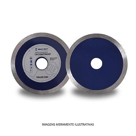 Disco de Corte Diamantado 110 mm Continuo Heavy Duty
