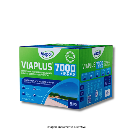 Viaplus 7000 Revestimento Impermeabilizante Flexível 18 kg Viapol