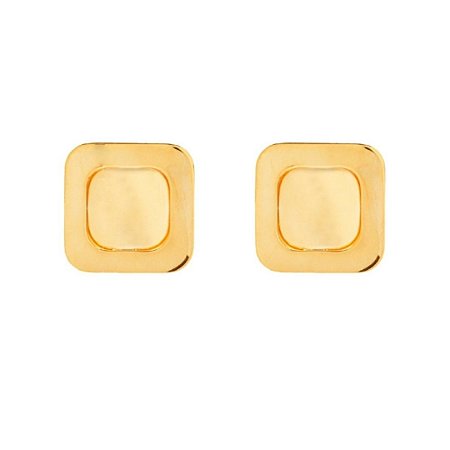 BRINCO QUADRADO DOURADO ROSANA BERNARDES