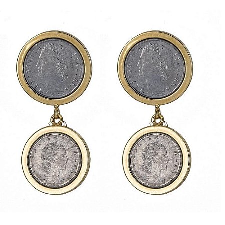 BRINCO LUCIA COLEÇÃO COINS CRISTINA SABATINI