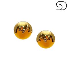 BRINCO ONDAS OURO VINTAGE - PRESSÃO - AMARELO - SHEILA MORAIS