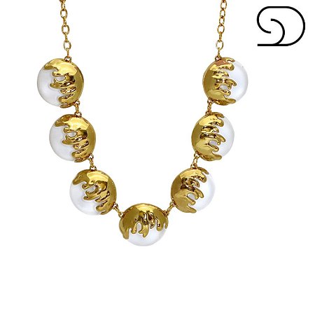 COLAR ONDAS - CRISTAL - SHEILA MORAIS