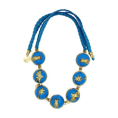COLAR ELEMENTOS DE VERÃO AZUL PALONE DESIGN