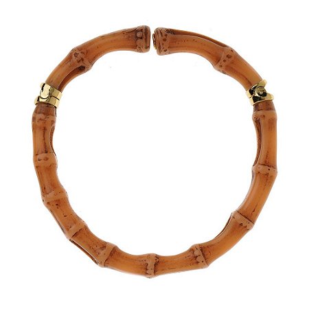 COLAR CURTO RESINA BAMBU CORAL NADIA GIMENES