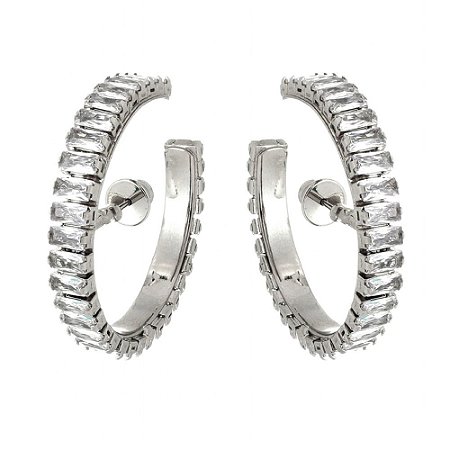 BRINCO ARGOLA FASHION ZIRCONIA G JULIANA MANZINI