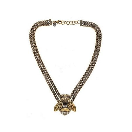 COLAR QUEEN BEE OURO ENVELHECIDO COLEÇÃO MONET'S GARDEN CRISTINA SABATINI