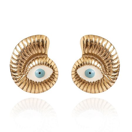 BRINCO OLHO GREGO ESPIRAL GOLD GIO BERNARDES