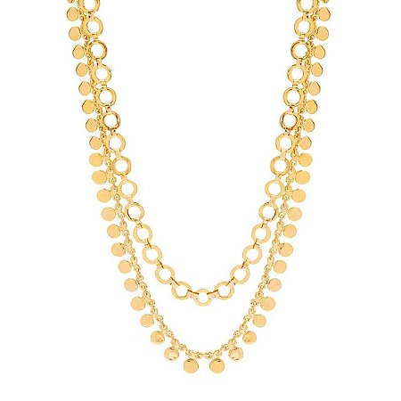 COLAR VIVALDI MIX DOURADO COLEÇÃO MUSICOS ROSANA BERNARDES