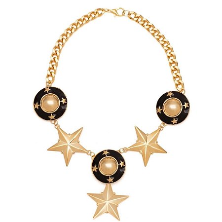 COLAR ESTRELA DALVA PRETA COLEÇÃO CONSTELAÇÕES ROSANA BERNARDES