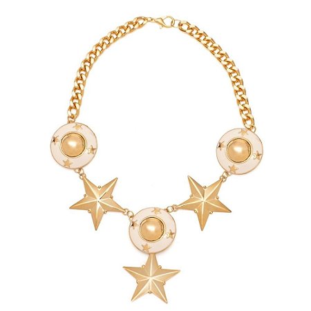 COLAR ESTRELA DALVA BRANCA  COLEÇÃO CONSTELAÇÕES ROSANA BERNARDES