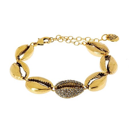 PULSEIRA BUZIOS METAL DOURADO NÁDIA GIMENES